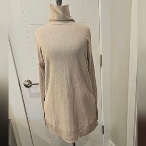 LOFT Tan Turtleneck Womens Sweater Tunic, XS